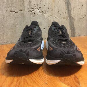 HOKA CLIFTON 9 Womens WIDE Running Shoes Size 8D 8 D BLACK/COPPER BCPPR NO BOX